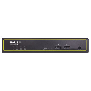 Black Box EMD2002PE-DP-R KVM-over-IP Receiver - DisplayPort, USB 2.0, Audio, Dual Network Port RJ45 and SFP